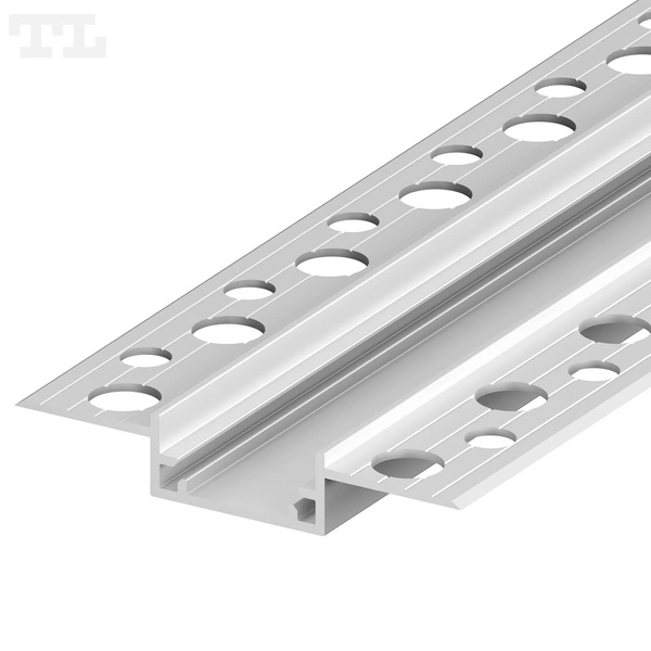 Profil LED GK11-4 podtynkowy hermetyczny 100cm szer. 46mm | do osłonek C5 | srebrny
