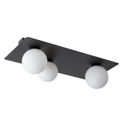 Nowoczesny plafon do biura i domu ARGON G9 12W szer. 62cm | czarny