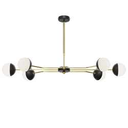 Nowoczesny Żyrandol TRENTO wys. 55-88cm 6xG9 14W IP20 | Złoty