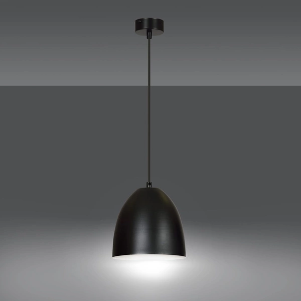 Lampa wisząca Emibig LENOX 1 Czarny / Biały 391/1