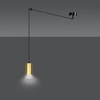 Lampa wisząca Emibig TRAKER 1 BL/GOLD 526/1