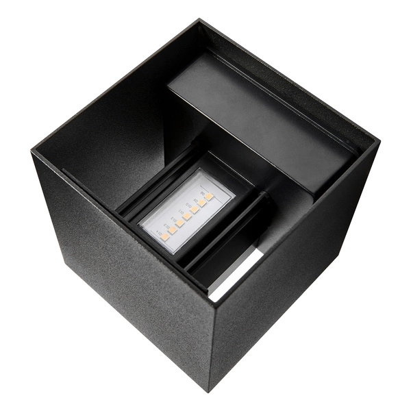 Kinkiet MILDA LED 3000K Biała ciepła Aluminium | Czarny