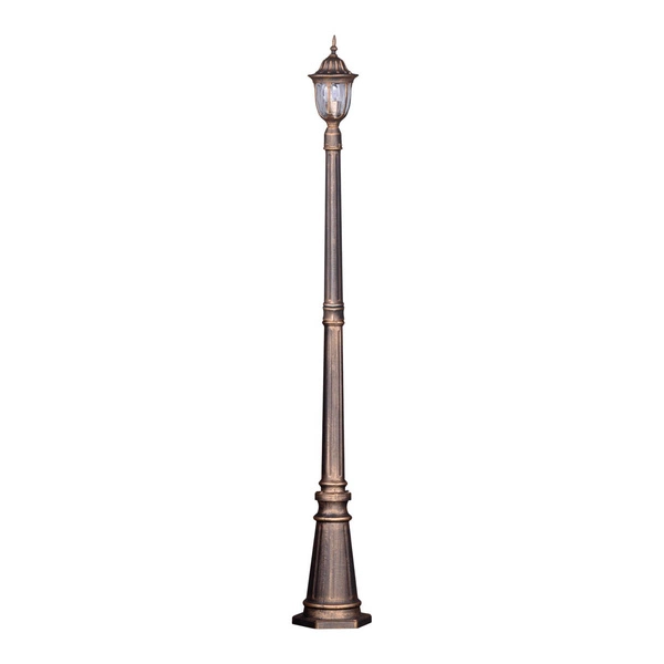 Lampa ogrodowa stojąca K-7007B/1N CZARNY/ZŁOTY z serii VASCO