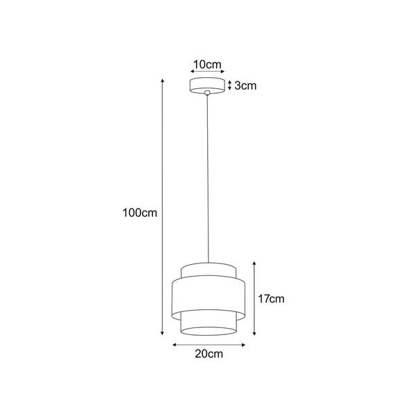 Lampa wisząca K-5170 z serii ETELA
