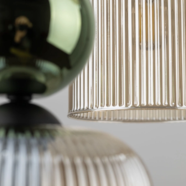 SOPHIA GREEN COGNAC LAMPA WISZĄCA 6XE14