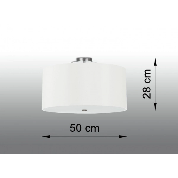 Nowoczesna lampa sufitowa OTTO SL.0745 50cm biała 5xE27