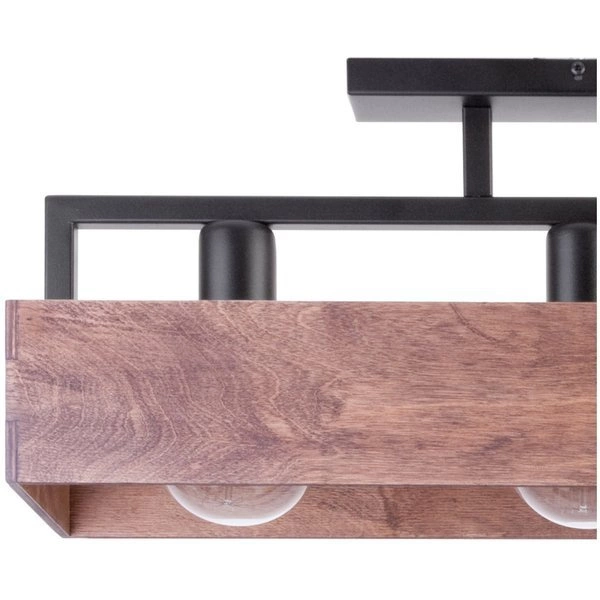 Nowoczesna lampa sufitowa DAKOTA 3 PLAFON brązowy 31740