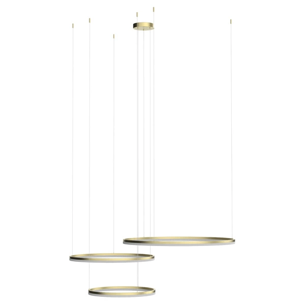 Azzardo HALO PENDANT 120+100+80 CCT BK + REMOTE CONTROL 5349