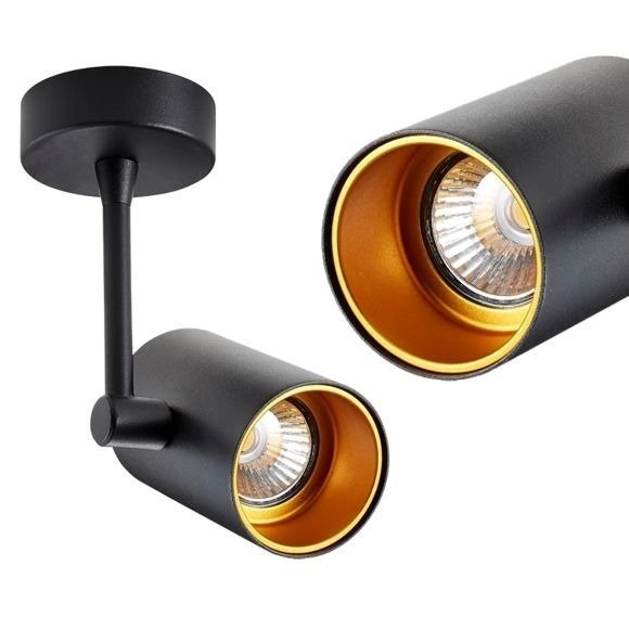 Kinkiet czarno złoty TORI SL 1