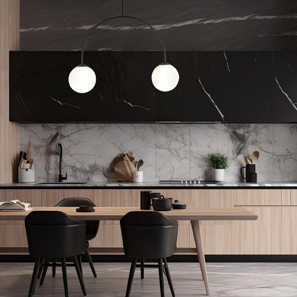 Lampa sufitowa Emibig ARCHI 2 BL OPAL 1288/2