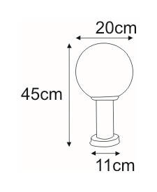 Lampa ogrodowa stojąca K-LP270-450 z serii ANA