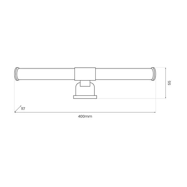 Kinkiet łazienkowy APA black 6W LED
