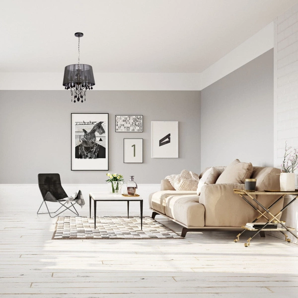 Lampa wisząca MONA, chrom/czarny, 3x40W E14