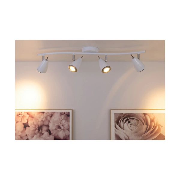 Linda Lampa Sufitowa 4xGU10 Max.50W Biały Metal/Chrom Metal 2098402