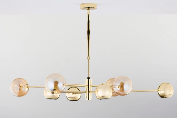 Nowoczesny Żyrandol MOKA wys. 47-69cm 4xG9 4xGU10
14W IP20 | Złoty