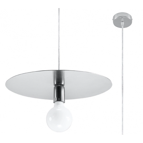 Nowoczesna lampa wisząca FLAVIO SL.0854 inox 1xE27