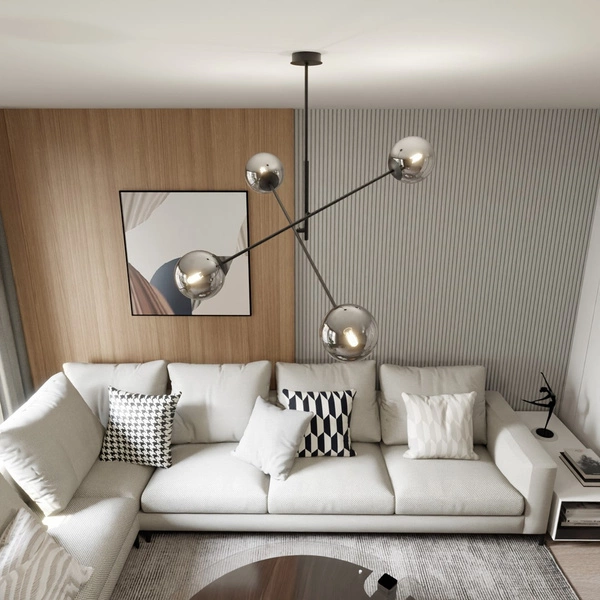 Lampa sufitowa Emibig LINEAR 4 Czarny/GRAFIT 1167/4