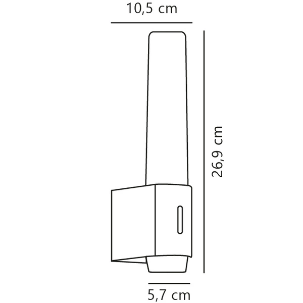 Kinkiet HELVA LED 3000K Biała ciepła Plastik | Czarny