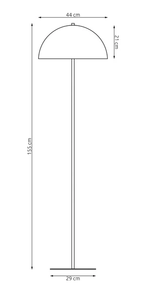 Lampa podłogowa Emibig MOGU LP1 BL 1457/LP1