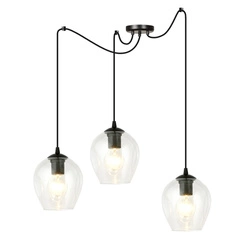 Lampa wisząca Emibig LEVEL 3 BL TRANSPARENT 756/3