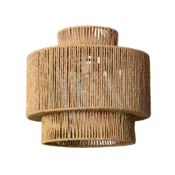 Lampa Wisząca Boho z Plecionego Papieru Abruzzo Sara 40cm E27