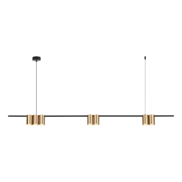 Lampa wisząca (listwa) GENESIS BLACK GOLD 7xGU10