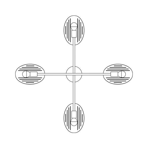Lampa wisząca Emibig SABER 4 BL 1430/4