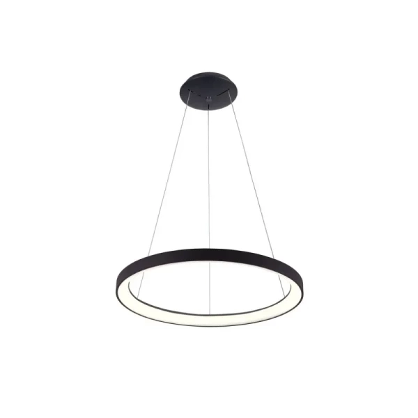 Lampa wisząca Italux Vico 48cm 38W LED barwa zmienna (CCT) | czarny