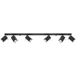 Designerska lampa sufitowa MERIDA 6L SL.0460 Czarna 6xGU10