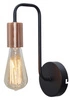 Kinkiet HERPE 21-66855 czarno-miedziany 1x60W E27