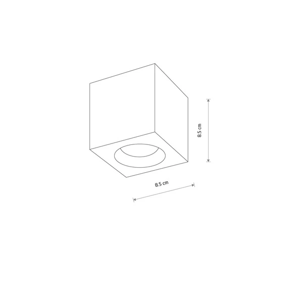 Spot sufitowy PARANA 8,5cm GU10 | biały 10719
