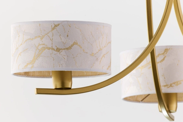 Klasyczny Żyrandol ARTHUR wys. 71cm 3xE27 15W IP20 | złoty połysk