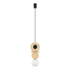 Lampa wisząca DROPS WOOD A 216,5cm G9 | drewno/czarny 11173