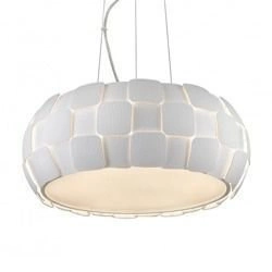 Lampa wisząca nad stół, do salonu biała ambient Zuma Line SOLE śr.46cm 5xE27