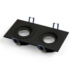 Oprawa wpuszczana oczko sufitowe CROSTI MODI SQ DUE czarny szer. 17,6x9,2cm