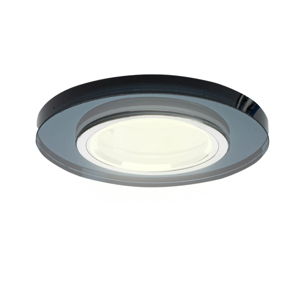 Oczko sufitowe szklane OKRĄGŁE Kolor: czarny EKOS205