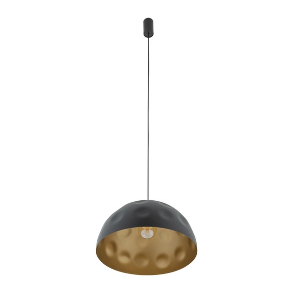 Lampa wisząca HEMISPHERE HIT L BLACK - GOLD śr. 50cm E27 | czarny/złoty 10703