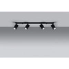 Designerska lampa sufitowa MERIDA 4L SL.0459 Czarna 4xGU10