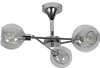 Lampa sufitowa OZZO 33-72214 chrom/transparentny 3x40W E14