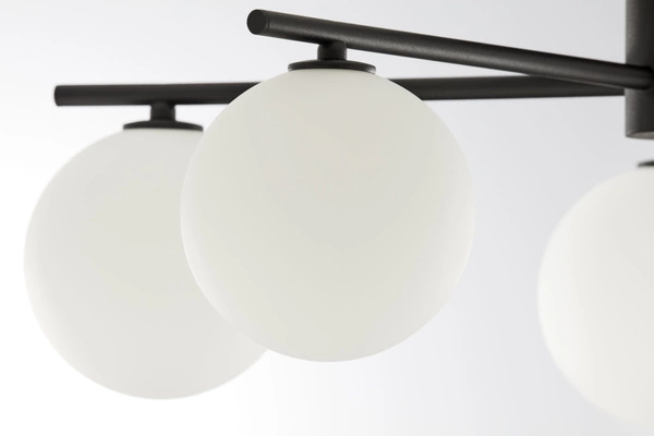 Nowoczesna Lampa sufitowa PRATO wys. 27cm 5xG9 14W IP20 | czarny