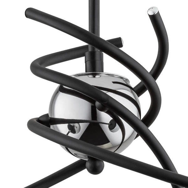 Lampa sufitowa ALFA SALSA CZARNO-BIAŁA 3xE14 50cm | 28593