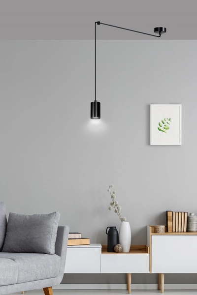 Lampa wisząca Emibig TRAKER 1 BL/Czarny 524/1