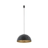 Lampa wisząca HEMISPHERE HIT L BLACK - GOLD śr. 50cm E27 | czarny/złoty 10703