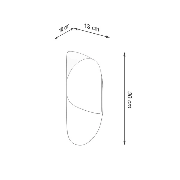 Kinkiet TEAR, SL.1063, czarny, 1x40W G9