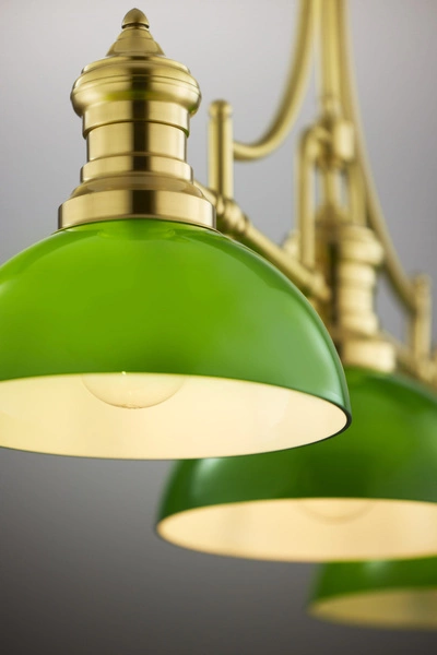 Klasyczna Lampa wisząca PLATINO wys. 170cm 3xE27 15W IP20 | mosiądz szczotkowany