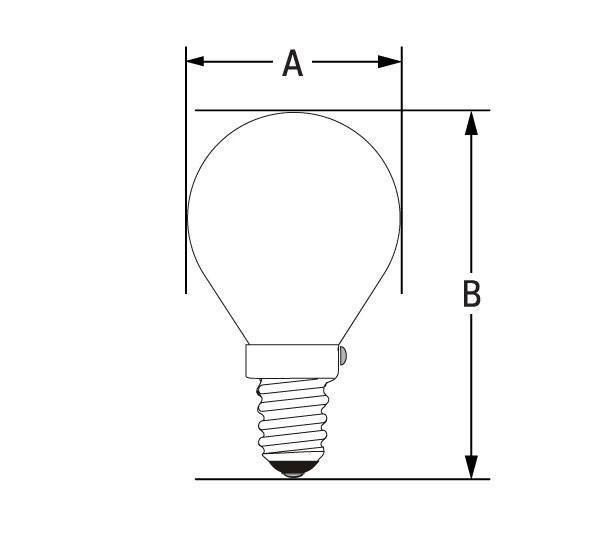 LED KULKA E-14 230V 8W WW SPECTRUM