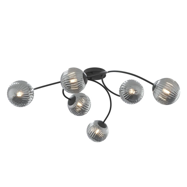 Lampa sufitowa Emibig VIBRA 6 BL GRAFIT 1399/6