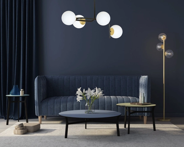 Lampa sufitowa Emibig RAGNAR 4A Czarny GOLD 1032/4A