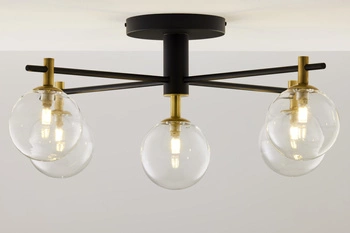 Nowoczesna Lampa sufitowa FIGARO wys. 34cm 5xG9 14W IP20 | Złoty