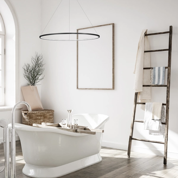 Lampa wisząca SATURNO, czarna, 57W LED, barwa neutralna 4000K, ML8862